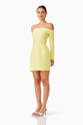 Elliatt Katlyn Mini Dress - Lemon