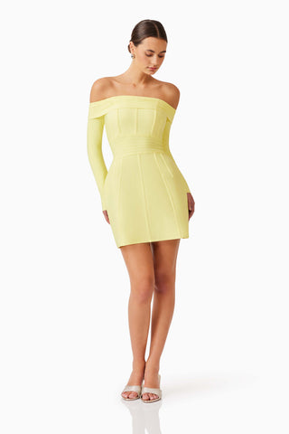 Elliatt Katlyn Mini Dress - Lemon
