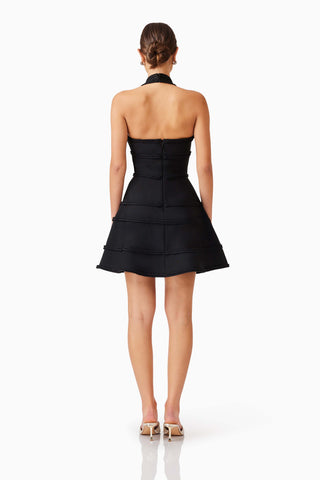 Elliatt Katlyn Halter Mini Dress - Black
