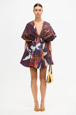 Acler Northam Mini Dress - Cocoa