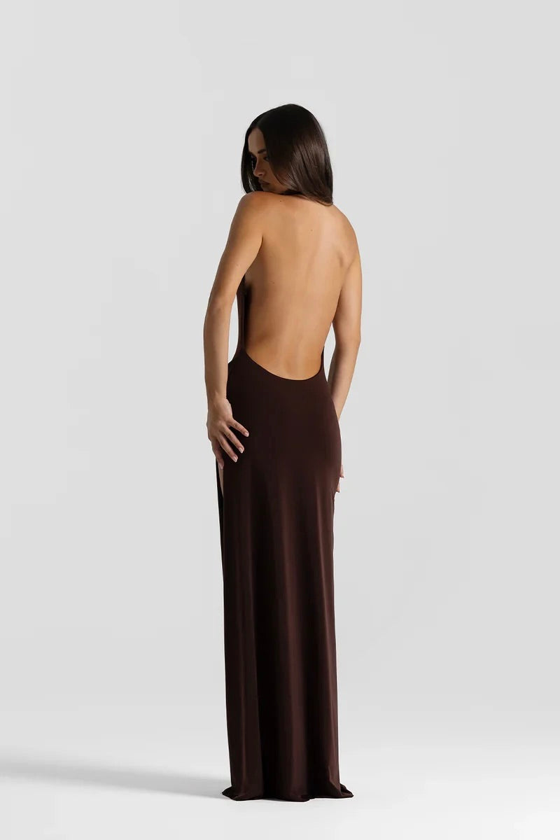 Natalie Rolt Winona Gown - Espresso