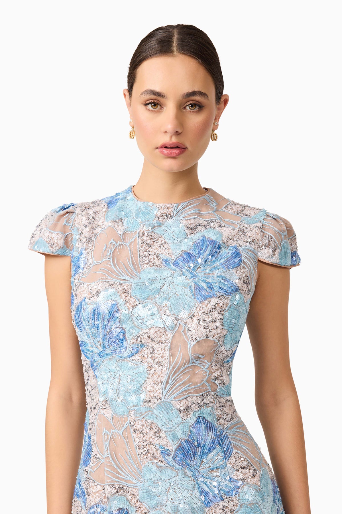 Elliatt Leonie Midi Dress - Blue