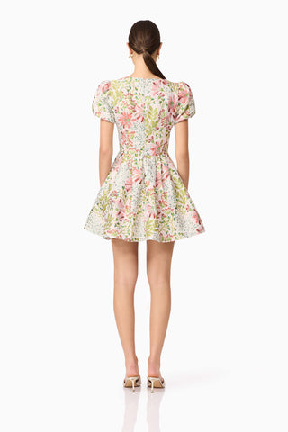 Elliatt Calaantha Puff Sleeve Mini Dress - Multi
