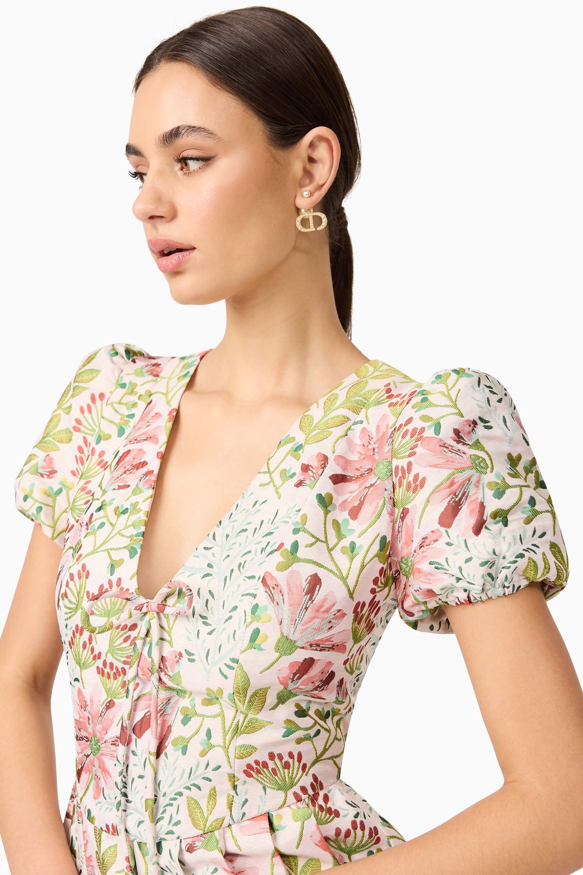 Elliatt Calaantha Puff Sleeve Mini Dress - Multi