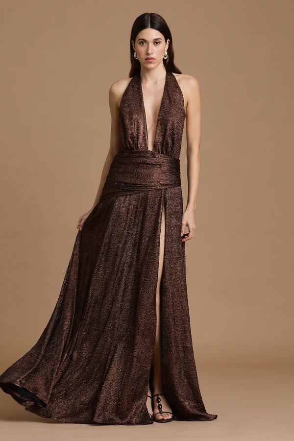 Sonya Zephyr Dress - Bronze