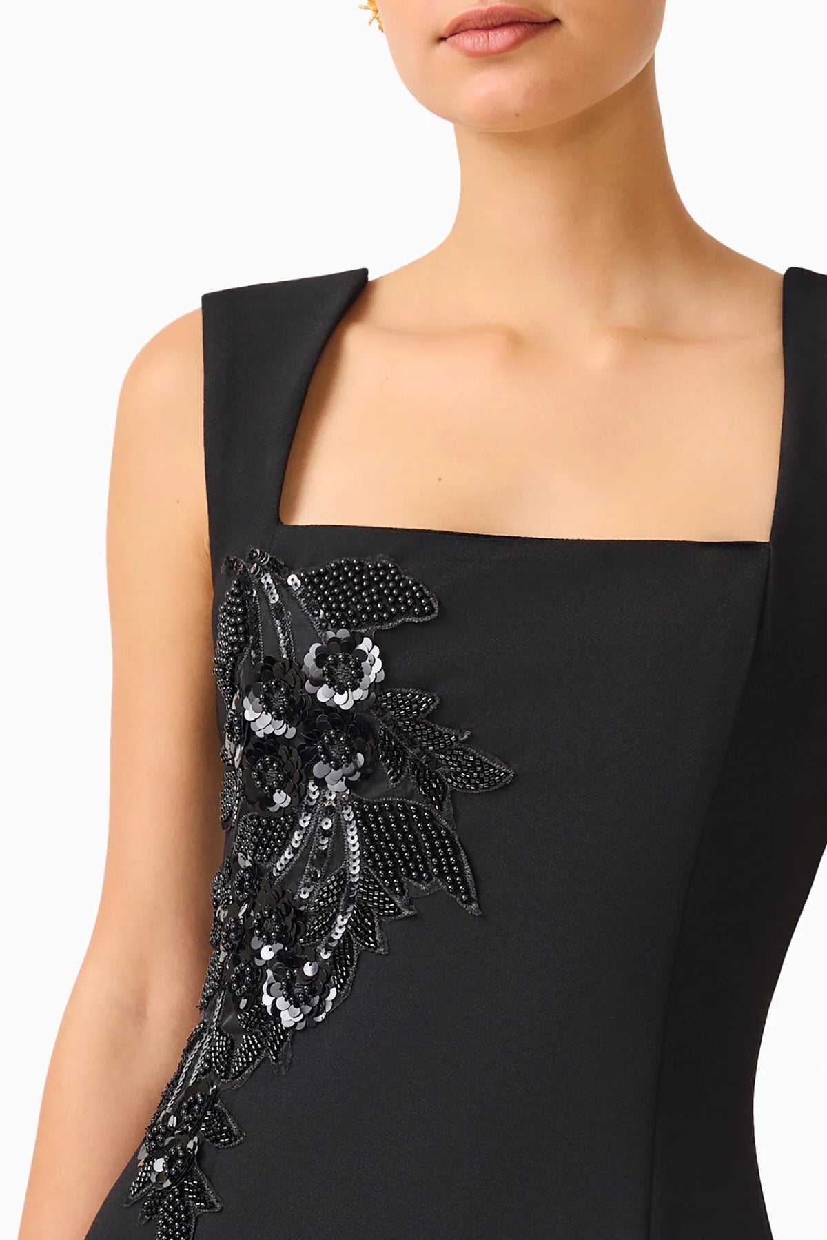 Elliatt Odelia Beaded Mini Dress - Black