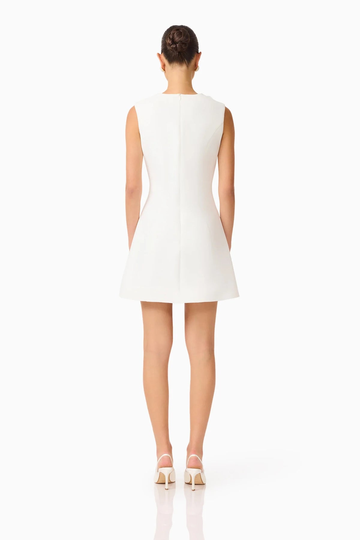 Elliatt Reina 3D Floral Mini Dress - White