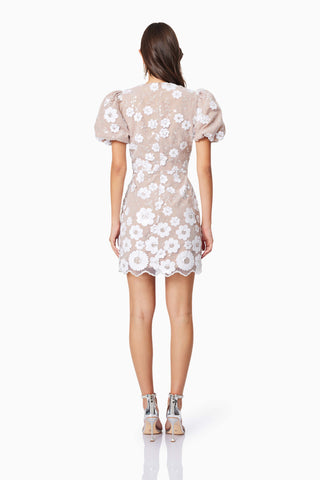 Elliatt Elodie Mini Dress - Ivory Nude