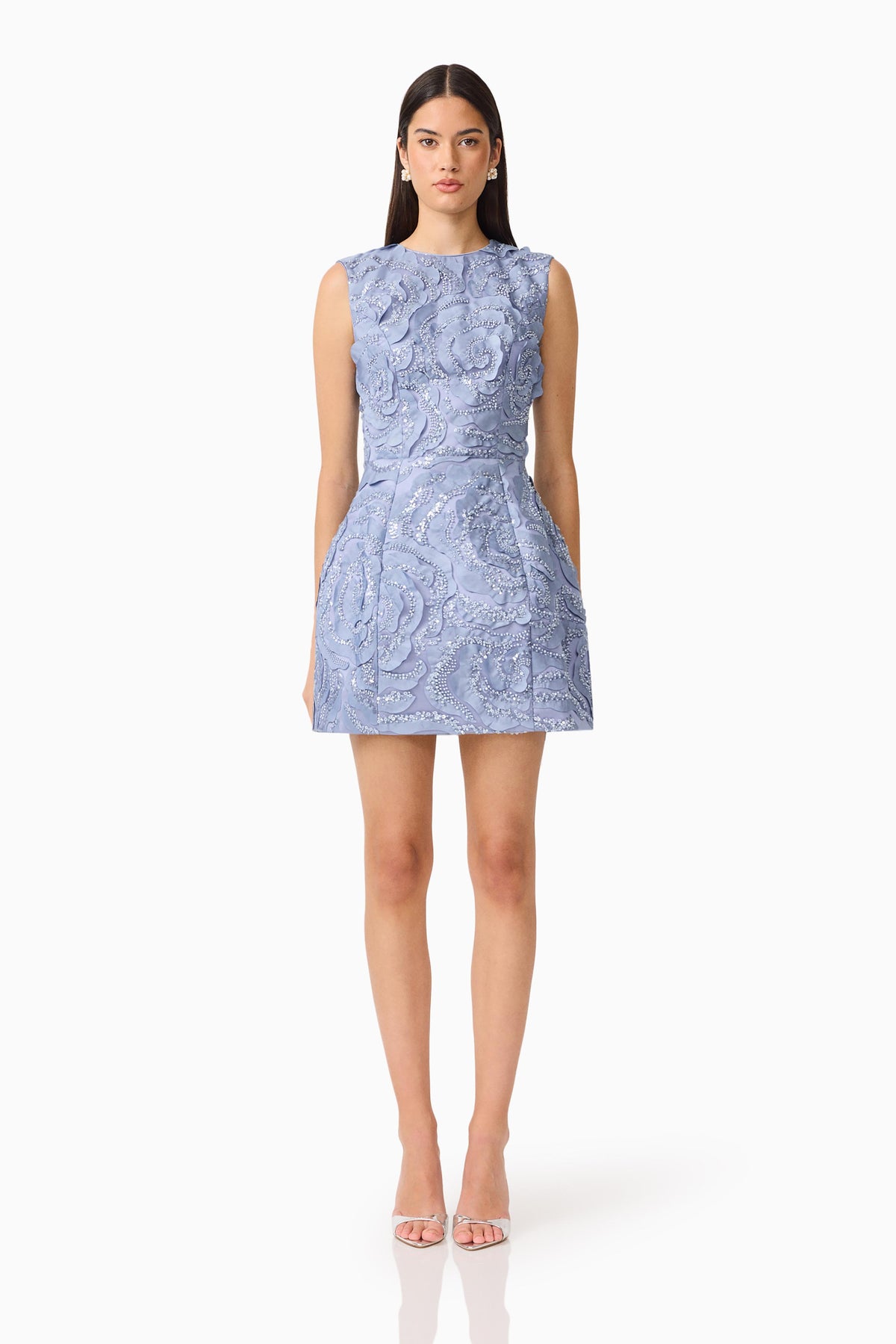 Elliatt Elisa Tulip Mini Dress - Steel Blue