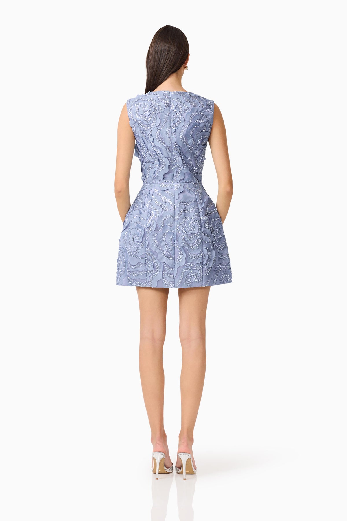 Elliatt Elisa Tulip Mini Dress - Steel Blue