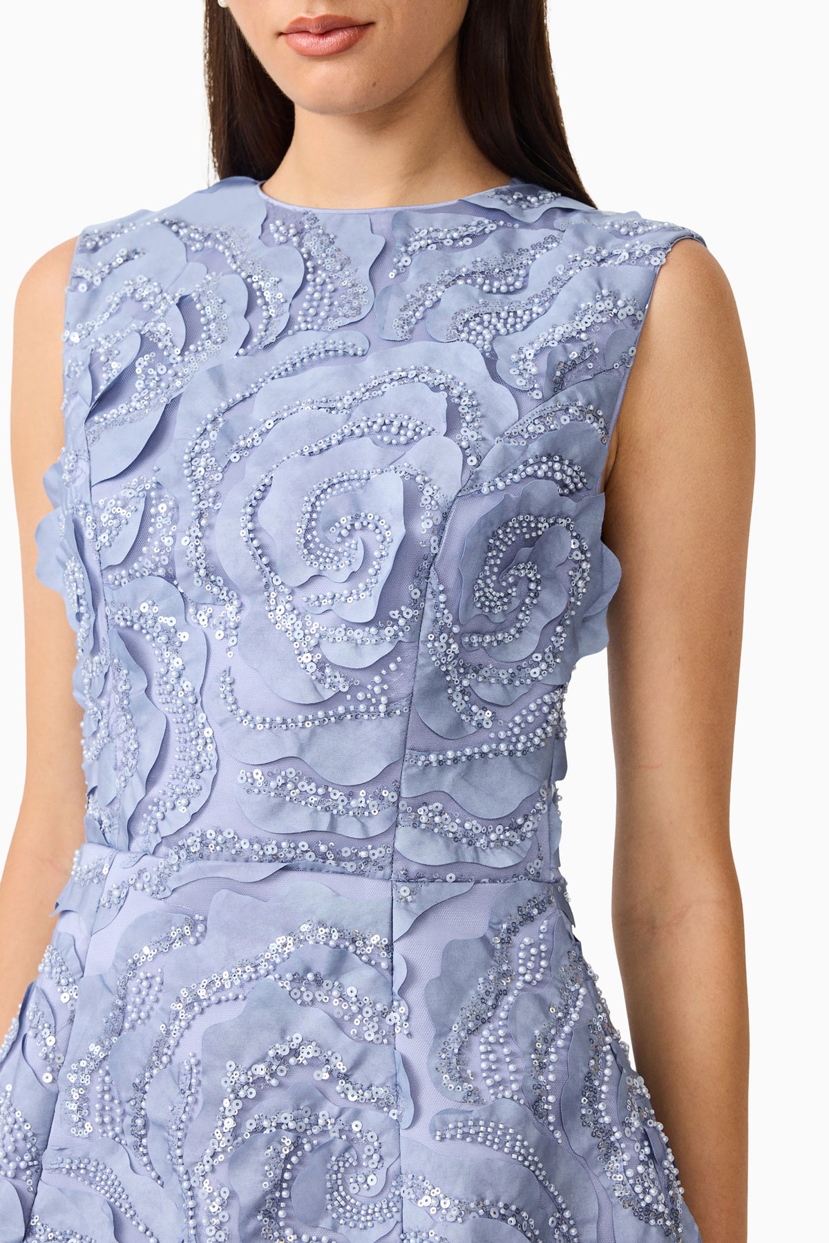 Elliatt Elisa Tulip Mini Dress - Steel Blue