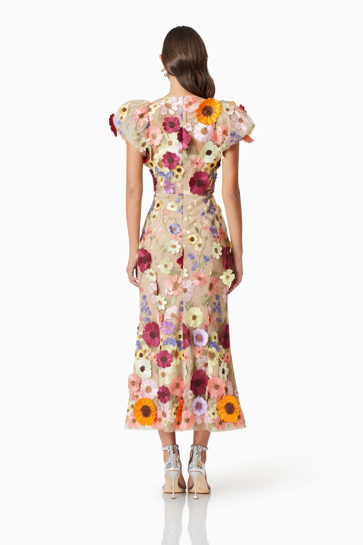 Elliatt Astraea 3D Lace Dress - Multi