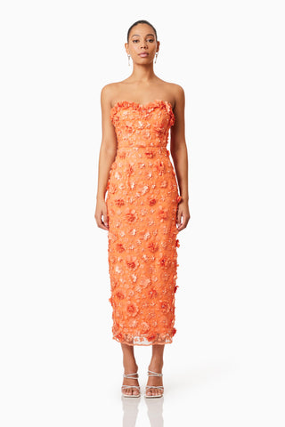 Elliatt Bluebell Midi Dress - Orange