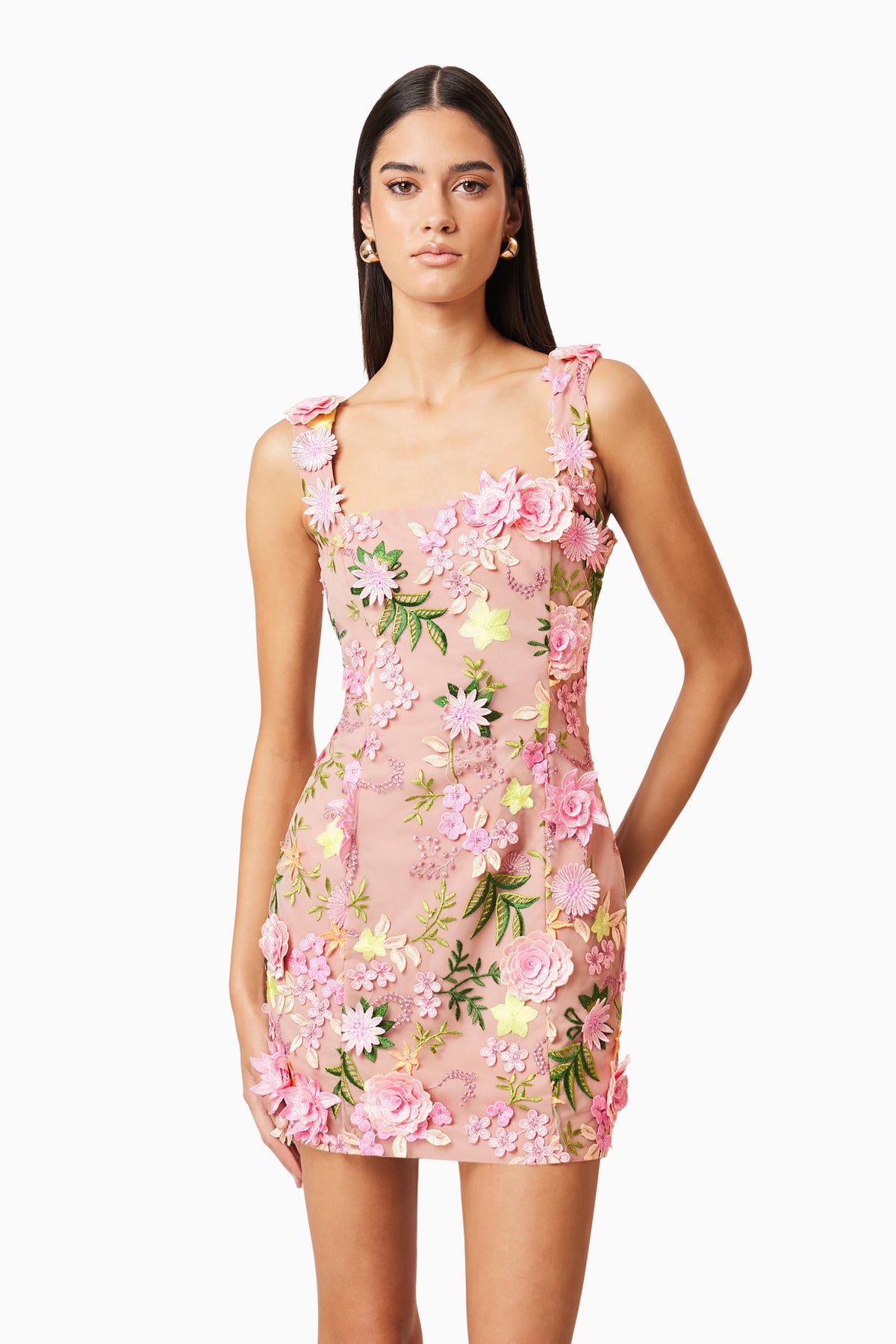 Elliatt Aella Mini Dress - Pink Multi
