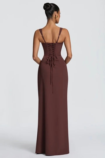Babyboo Laleh Maxi Dress - Plum Brown