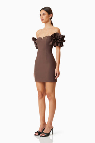Elliatt Nola Mini Dress - Brown