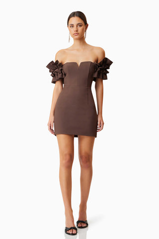 Elliatt Nola Mini Dress - Brown