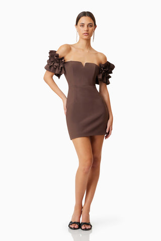 Elliatt Nola Mini Dress - Brown