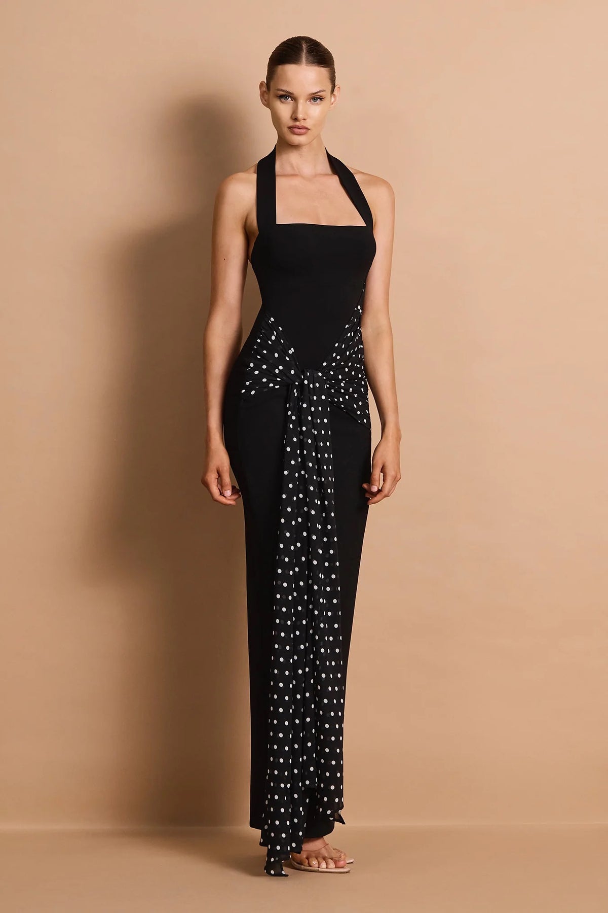 Nookie Paloma Halter Maxi Dress - Black