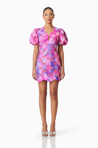 Elliatt Abrielle Mini Dress - Purple Multi