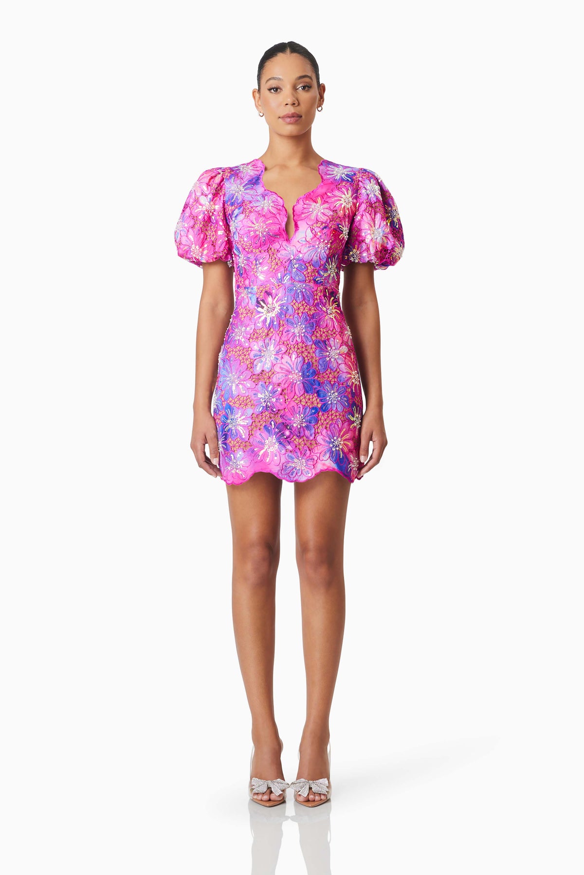 Elliatt Abrielle Mini Dress - Purple Multi