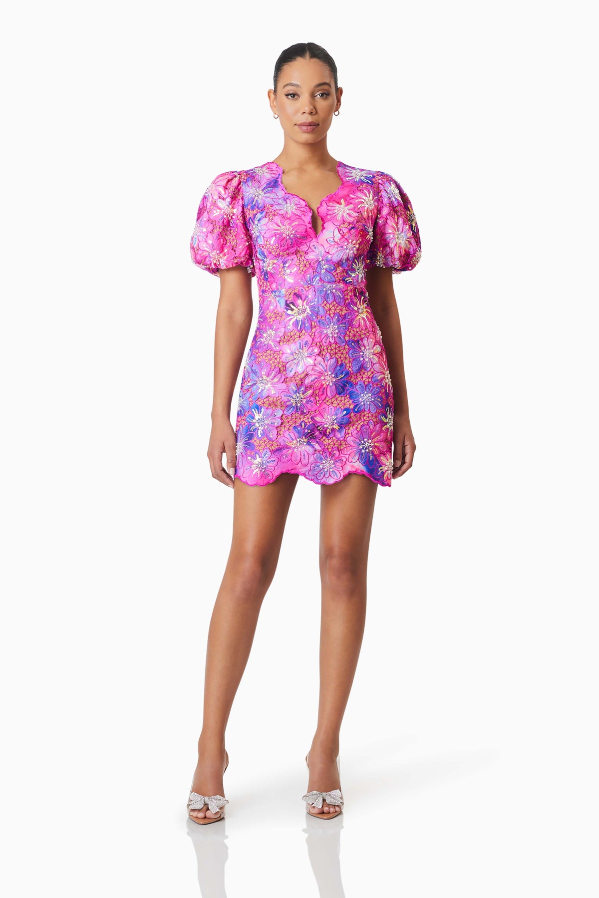 Elliatt Abrielle Mini Dress - Purple Multi