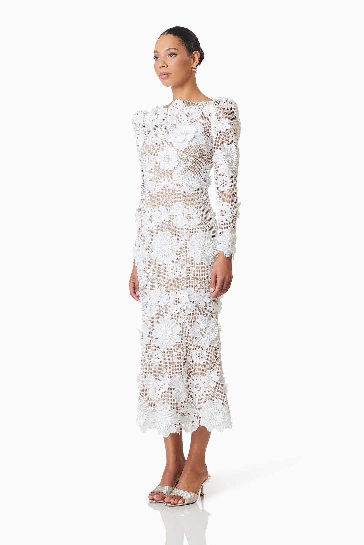 Elliatt Autumn Midi Dress - Ivory