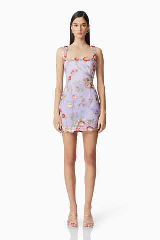 Elliatt Naya Mini Dress - Lilac Multi