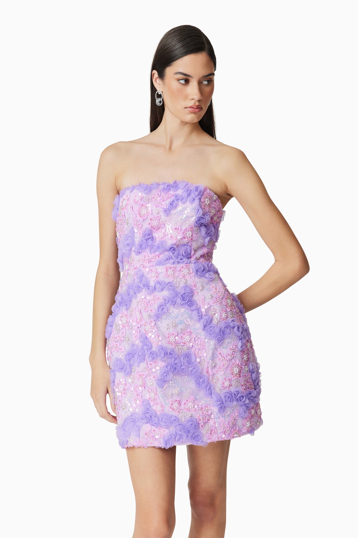 Elliatt Vonni Party Dress - Purple Multi