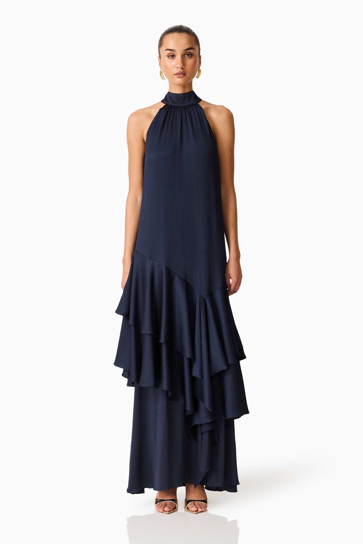 Elliatt Varella Halterneck Gown - Navy