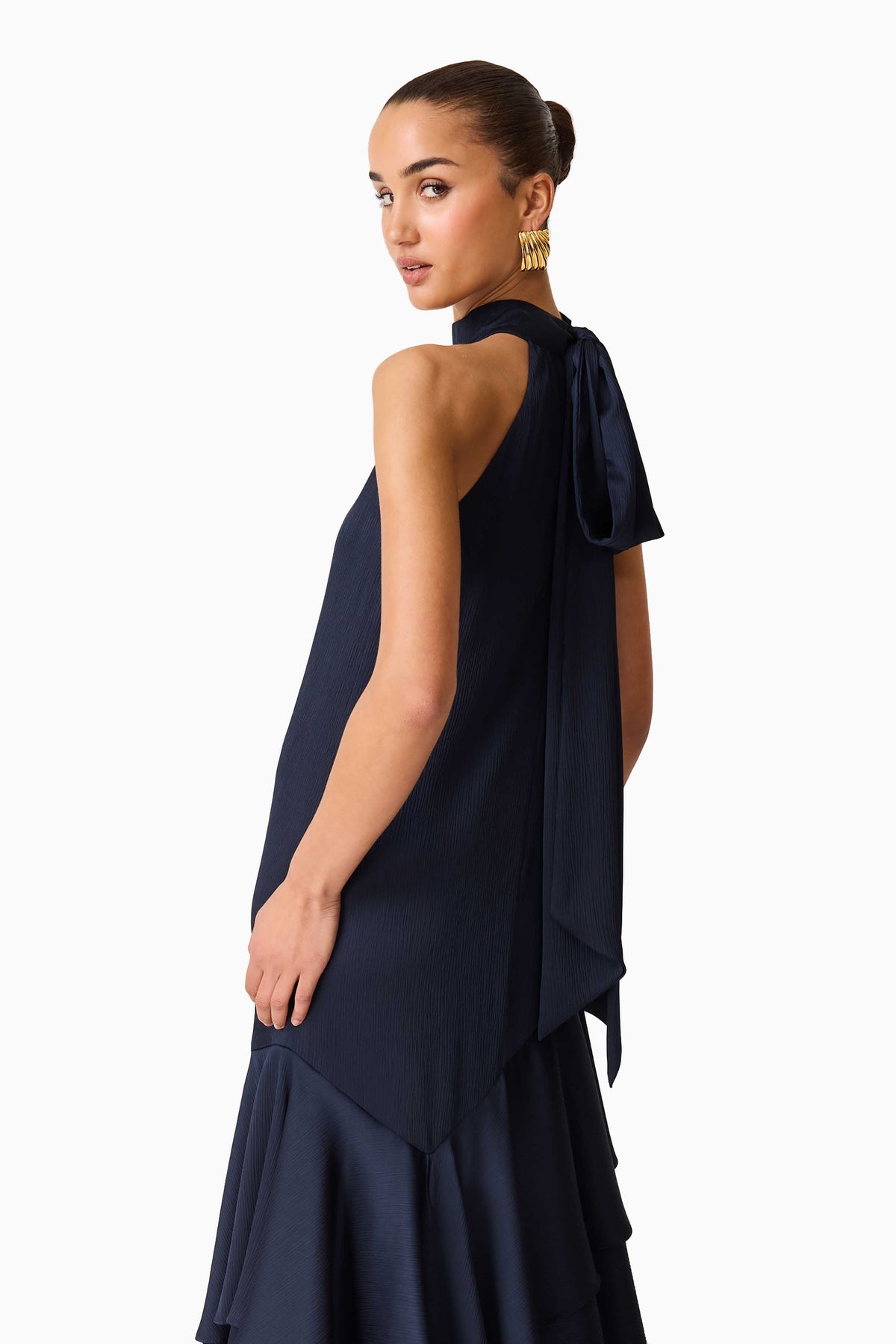 Elliatt Varella Halterneck Gown - Navy