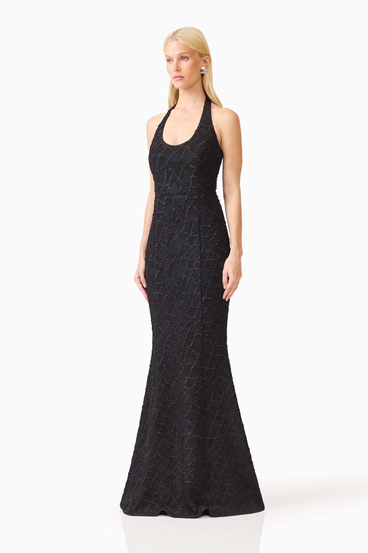 Elliatt Alexandra Halterneck Gown - Black