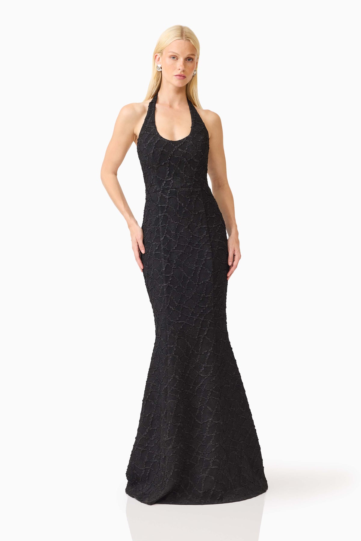 Elliatt Alexandra Halterneck Gown - Black