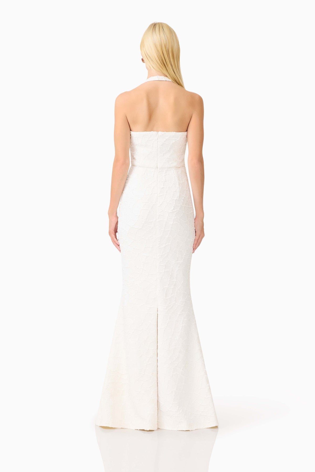 Elliatt Alexandra Halterneck Gown - White
