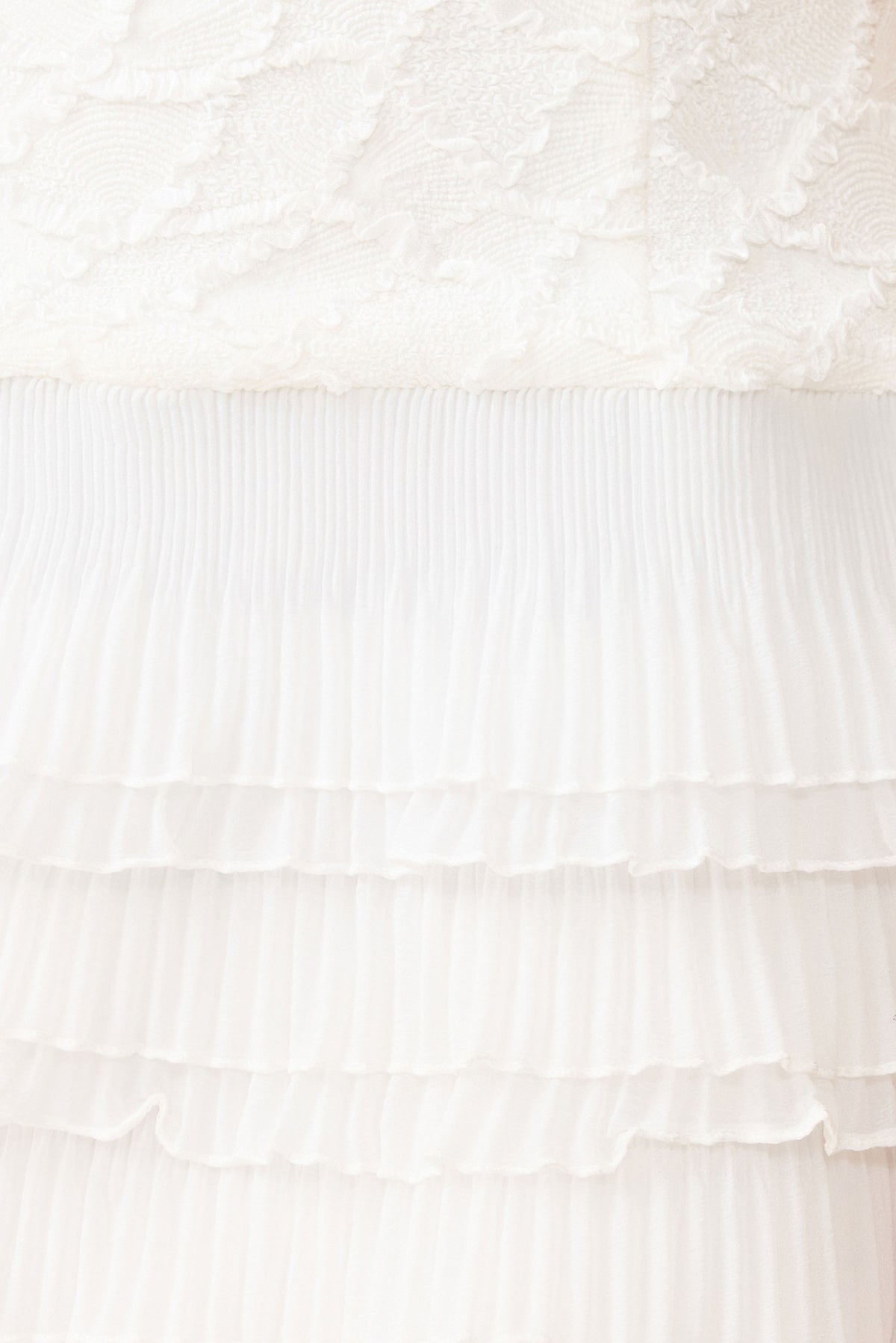 Elliatt Alexandra Tiered Mini Dress - White