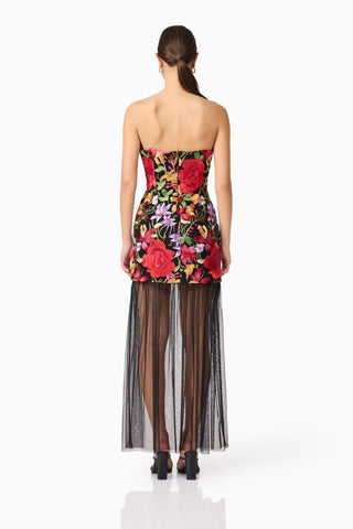 Elliatt Talia Contrast Maxi Dress - Floral Multi