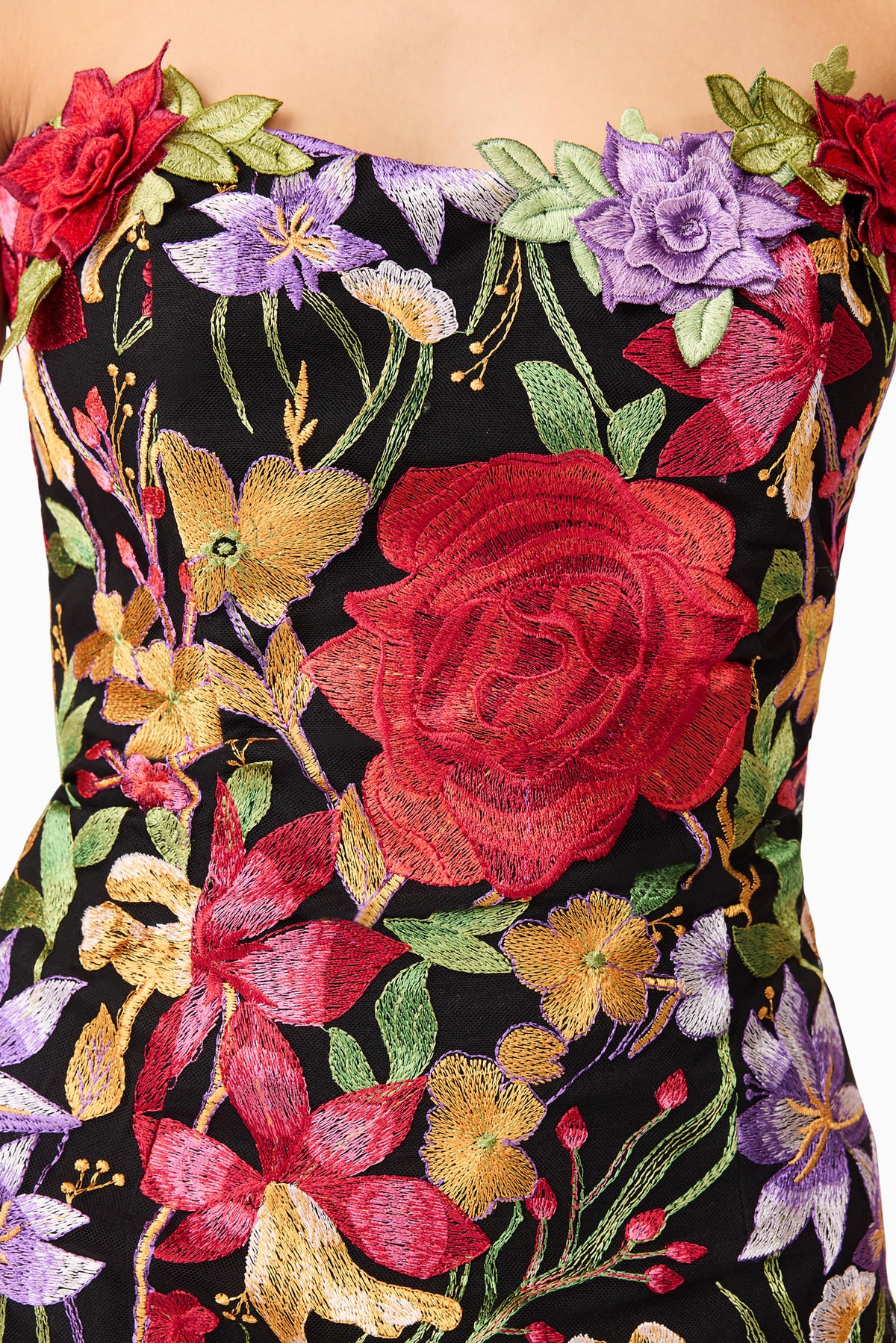 Elliatt Talia Contrast Maxi Dress - Floral Multi