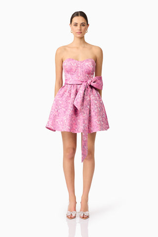 Elliatt Nadeen A Line Mini Dress - Pink Purple