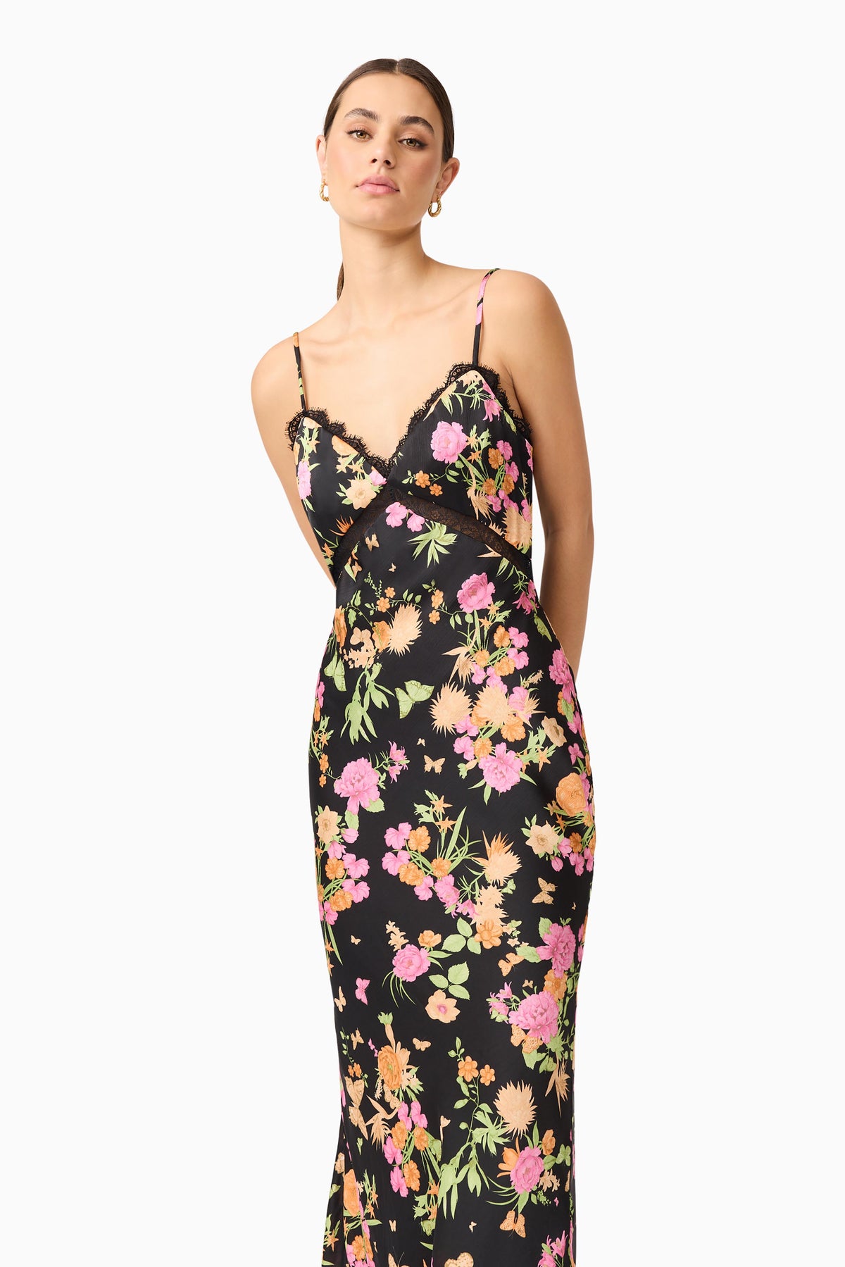 Elliatt Tess Maxi Dress - Black Multi