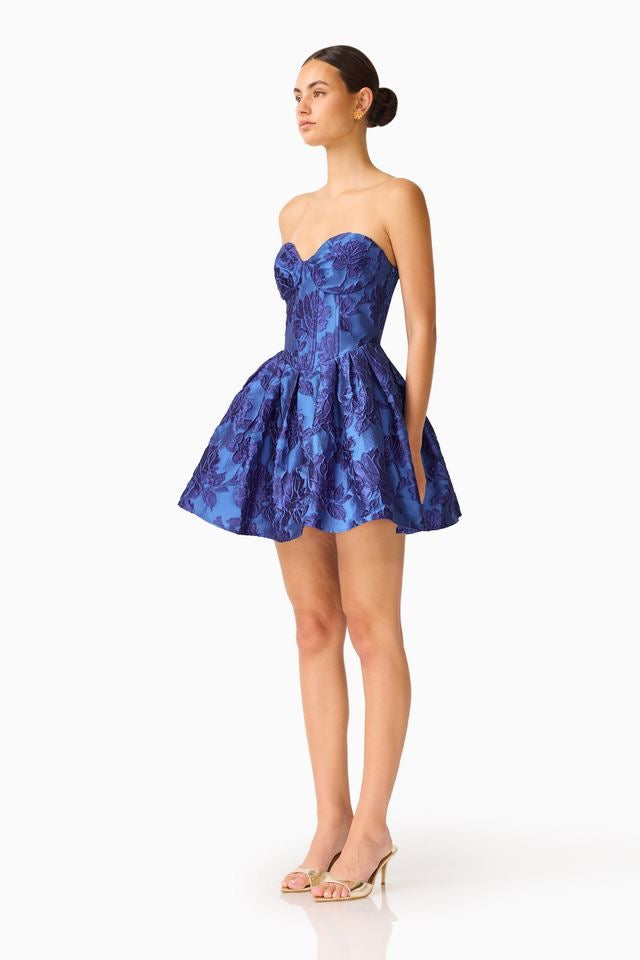 Elliatt Sorelle Bustier Mini Dress - Cobalt Blue