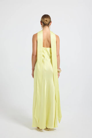 Pasduchas Quin Strapless Maxi Dress - Lemon