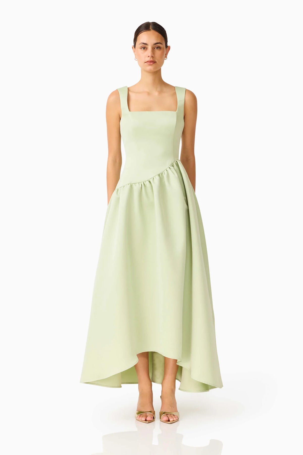 Elliatt Ruelle A-Line Maxi Dress - Sage Green