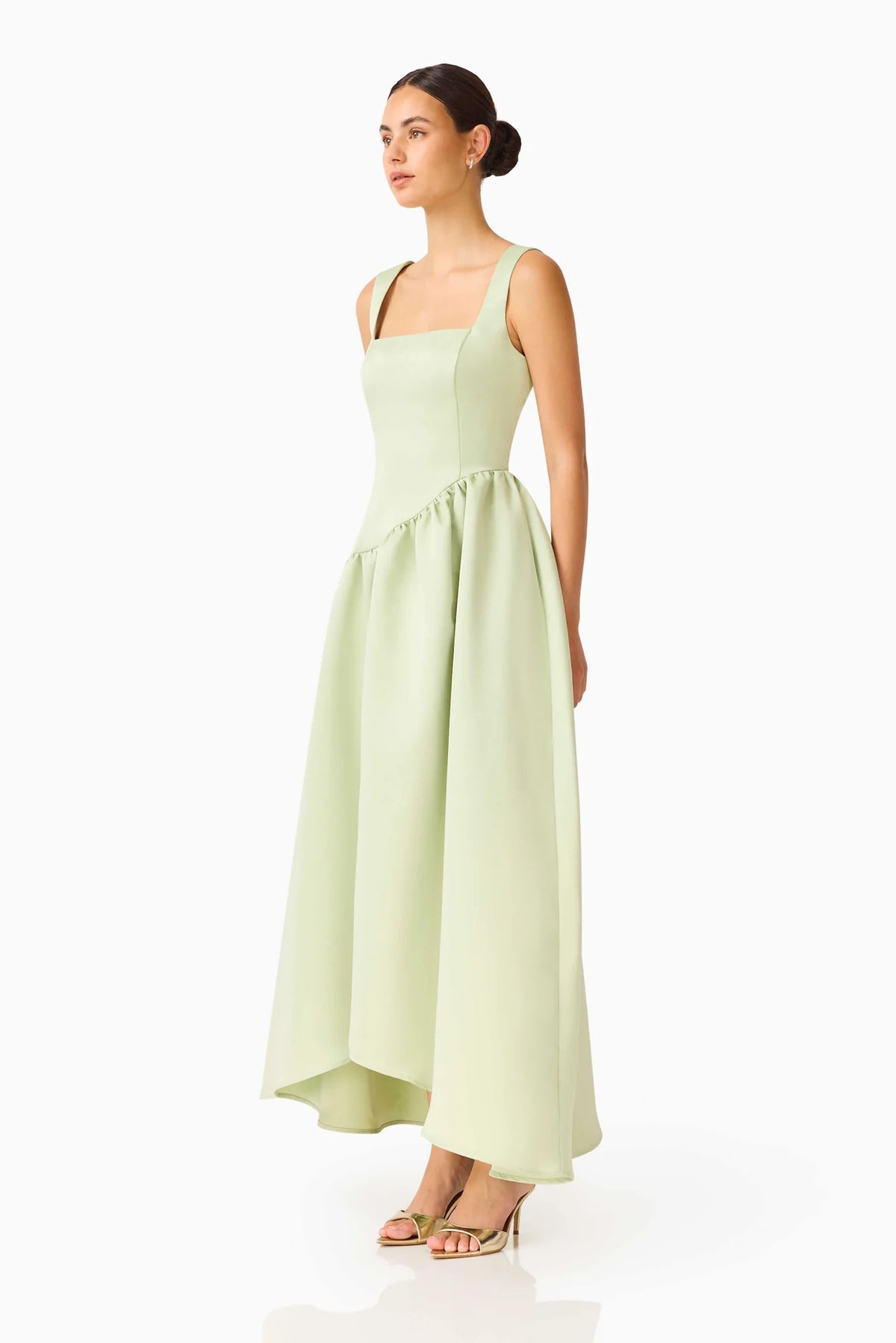 Elliatt Ruelle A-Line Maxi Dress - Sage Green