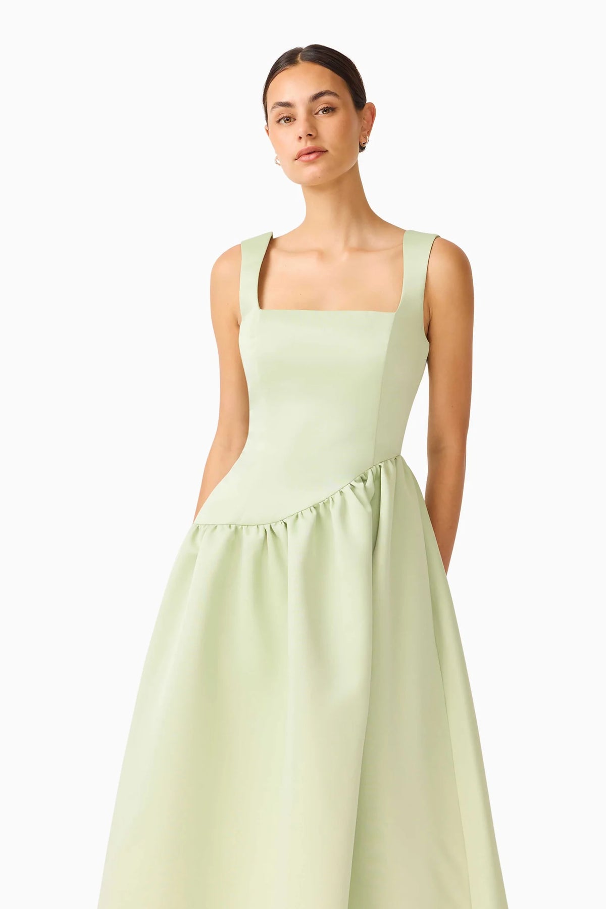 Elliatt Ruelle A-Line Maxi Dress - Sage Green