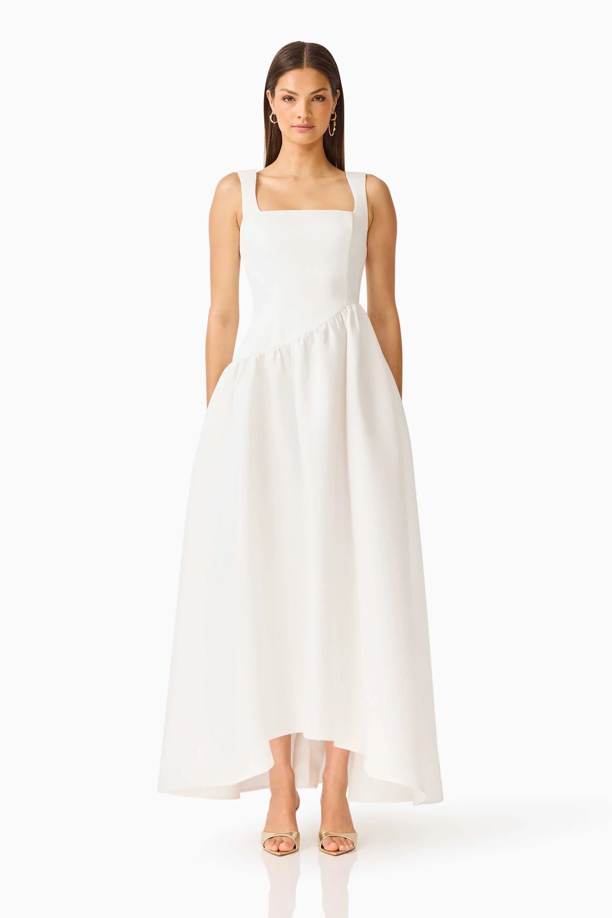 Elliatt Ruelle A-Line Maxi Dress - White