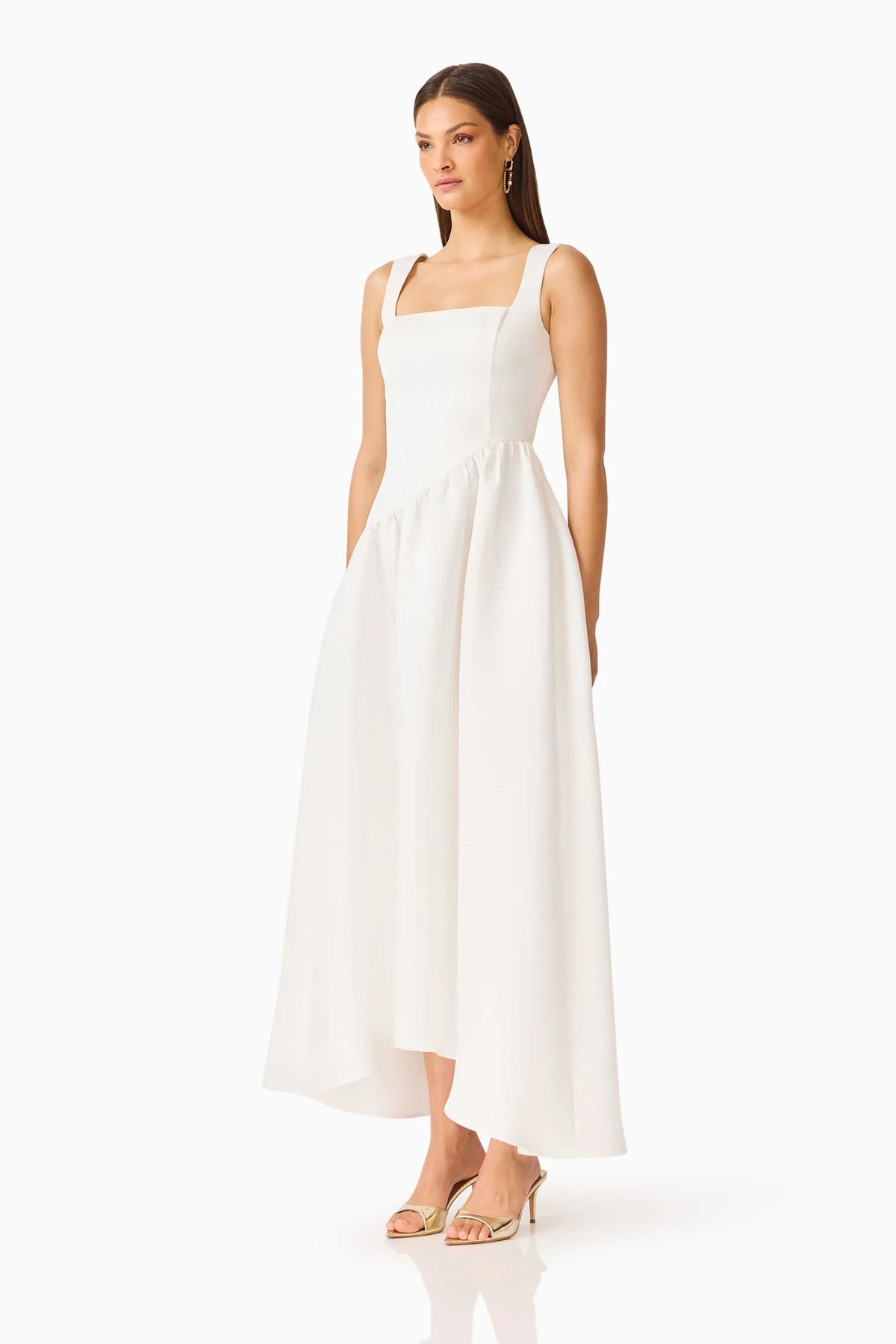 Elliatt Ruelle A-Line Maxi Dress - White