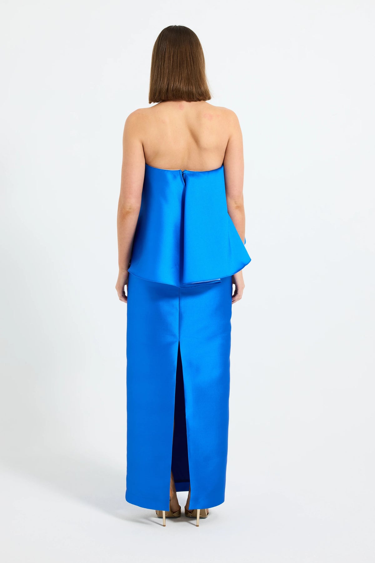 Pasduchas Pippa Drape Maxi Dress - Cobalt