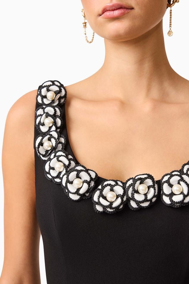 Elliatt Marina Midi Dress - Black White
