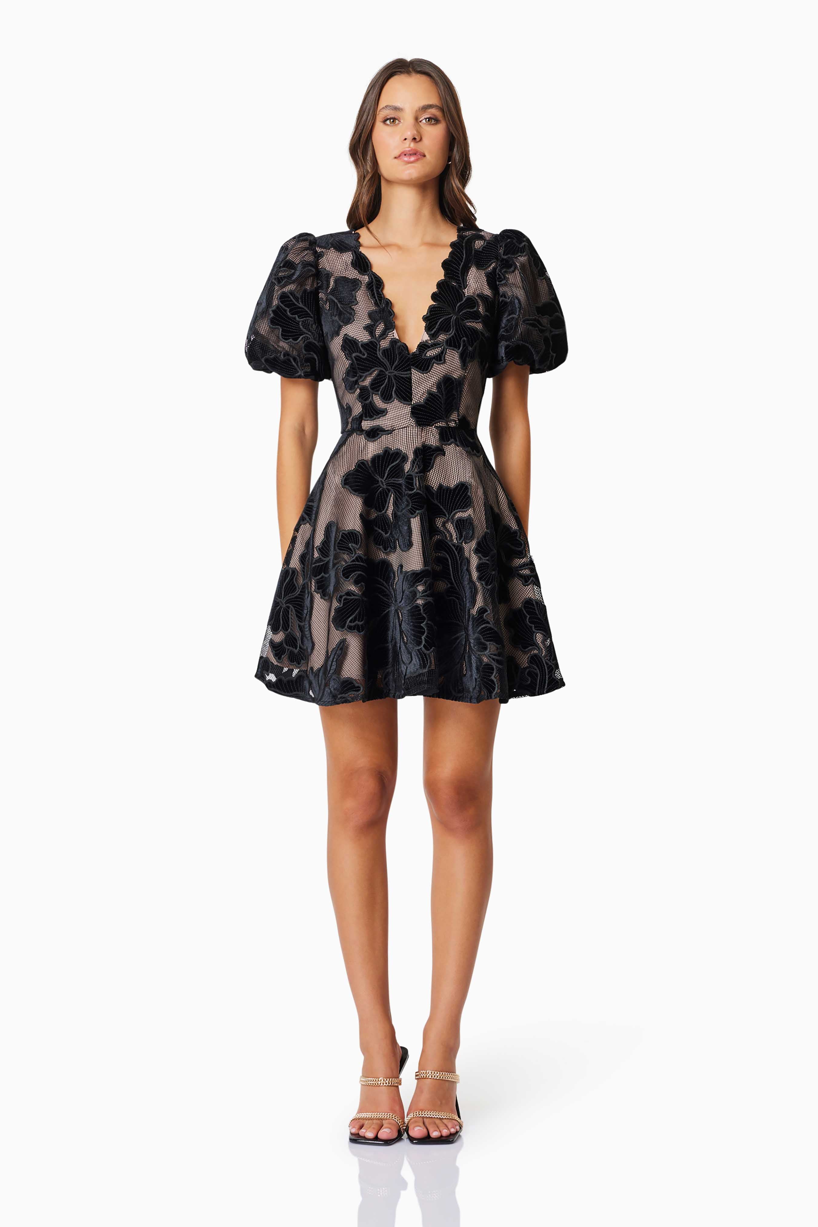 Elliatt Zara Party Mini Dress Black - Main Image