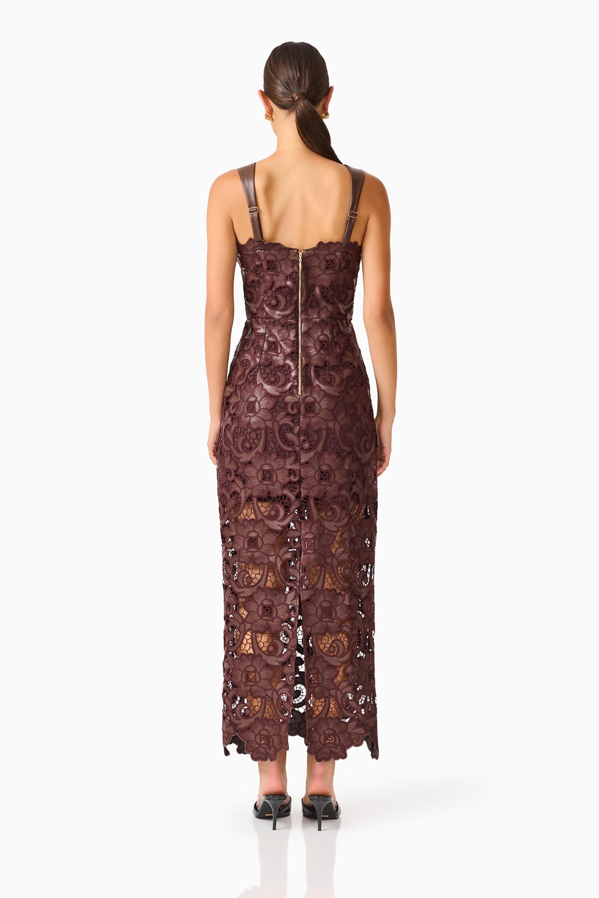 Elliatt Novelle Midi Dress - Chocolate Brown